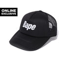 BAPE LOGO MESH CAP M BAPEC MENS
