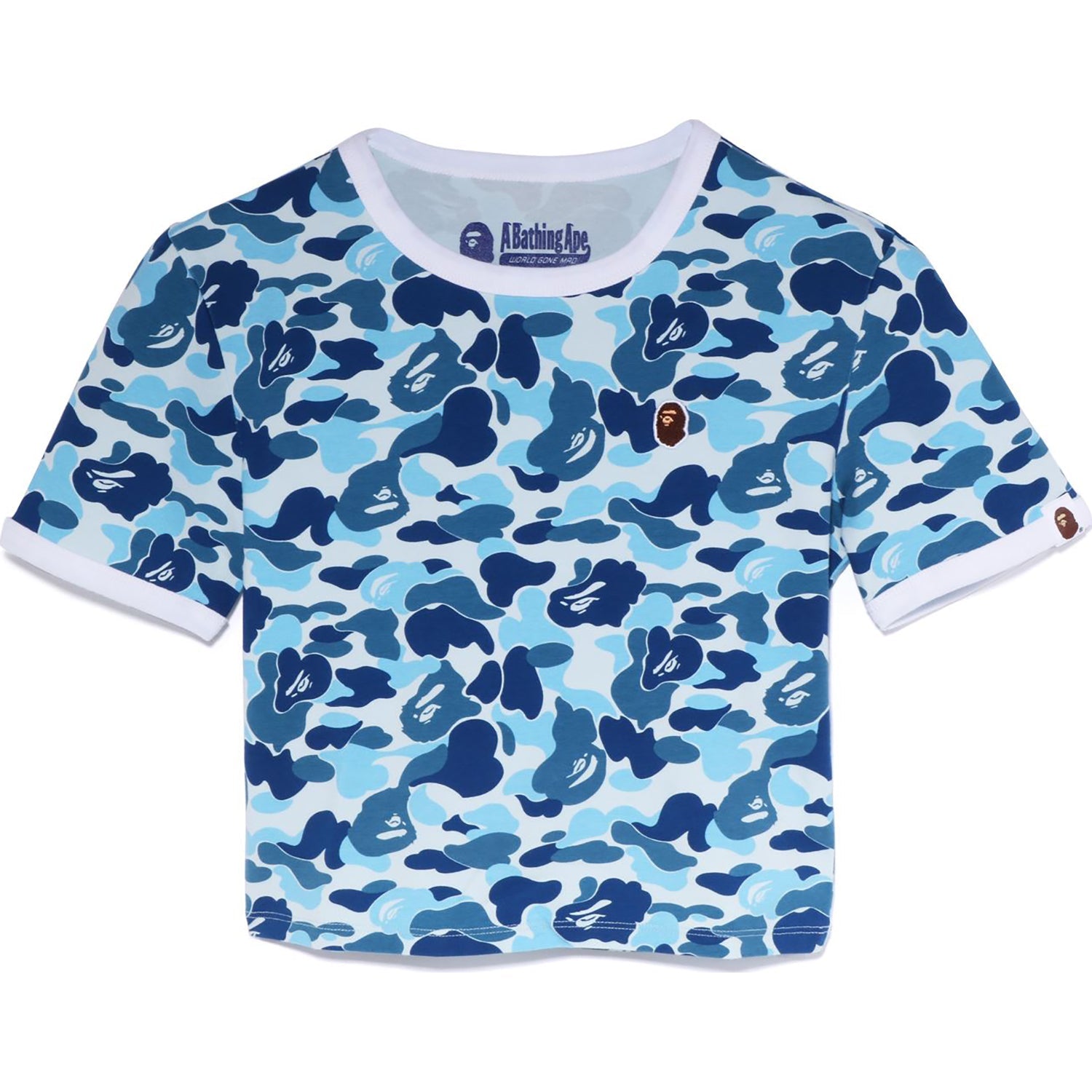 ONE POINT ABC CAMO TRIM TEE LADIES