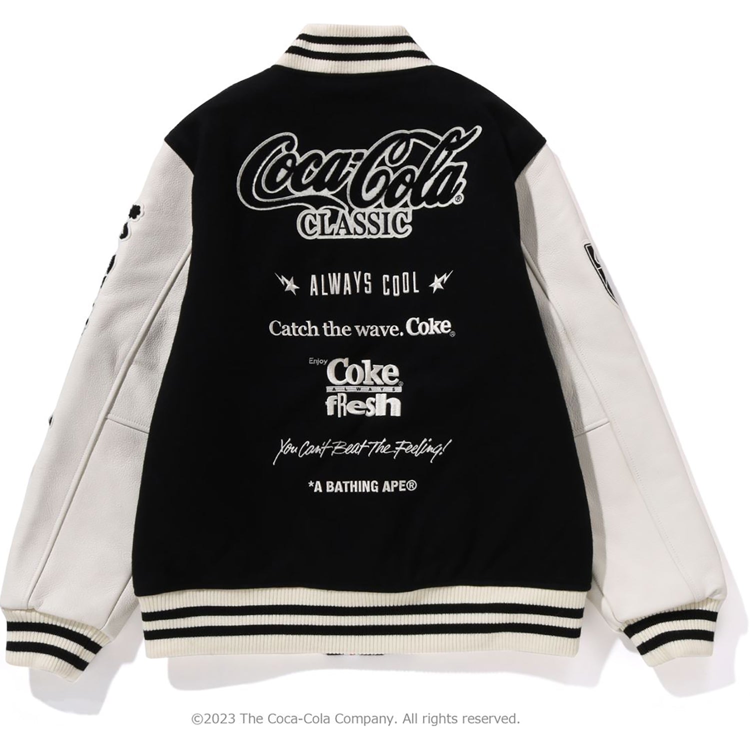 BAPE X COCA-COLA VARSITY JACKET MENS