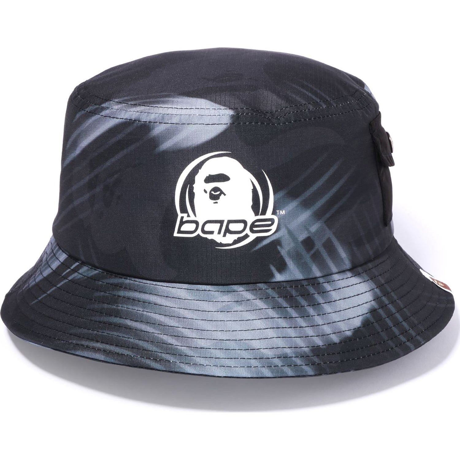 STROKE CAMO POCKET BUCKET HAT MENS