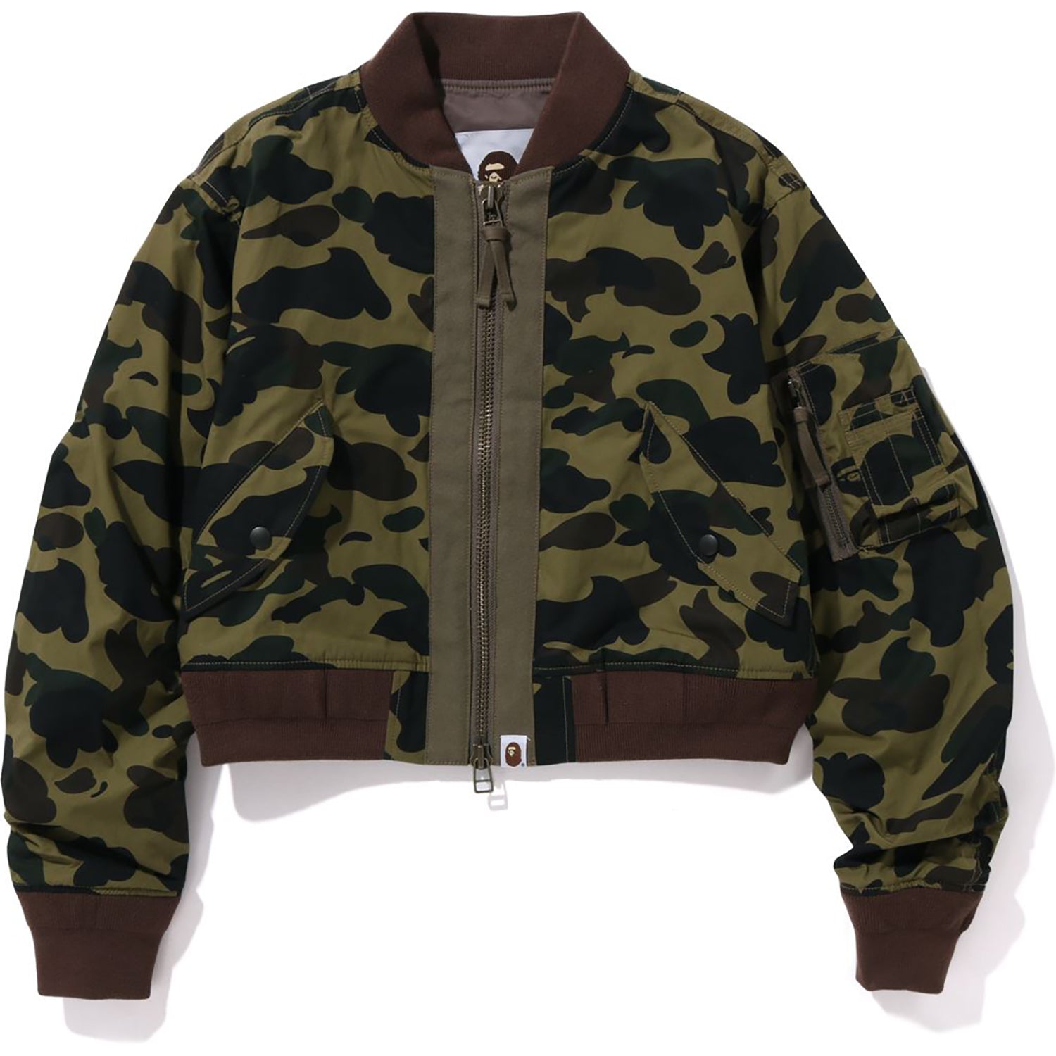 1ST CAMO CROPPED BOMBER JACKET LADIES