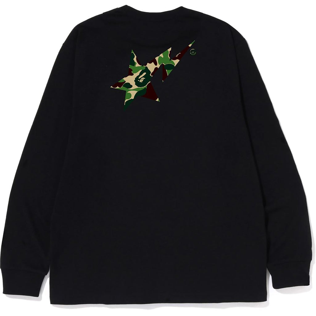 ABC CAMO BAPE STA LOGO L/S TEE MENS