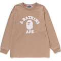 COLLEGE PIGMENT DYE L/S TEE RELAXED FIT LADIES