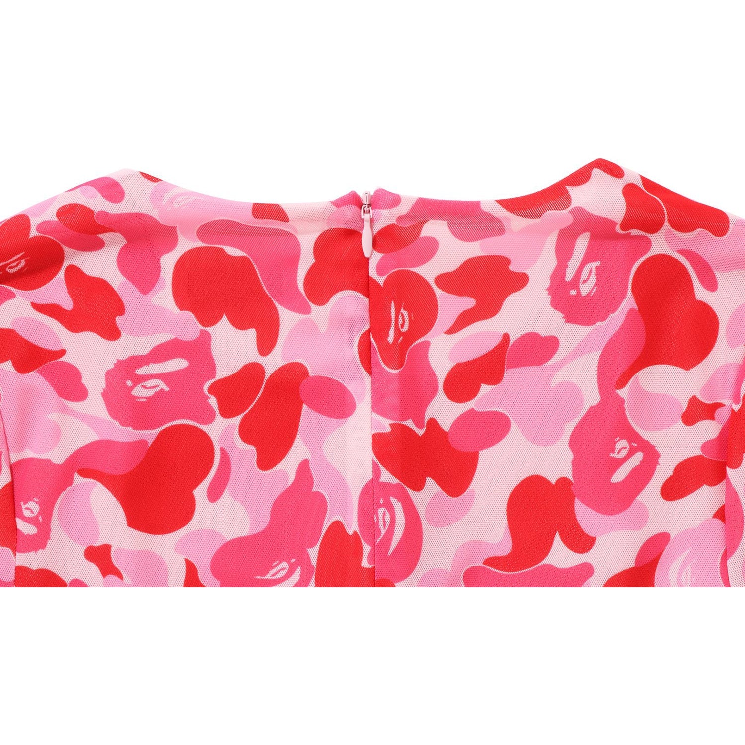 ABC CAMO MESH GATHERED ONEPIECE LADIES