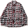 BAPE GRAFFITI CHECK SHIRT MENS
