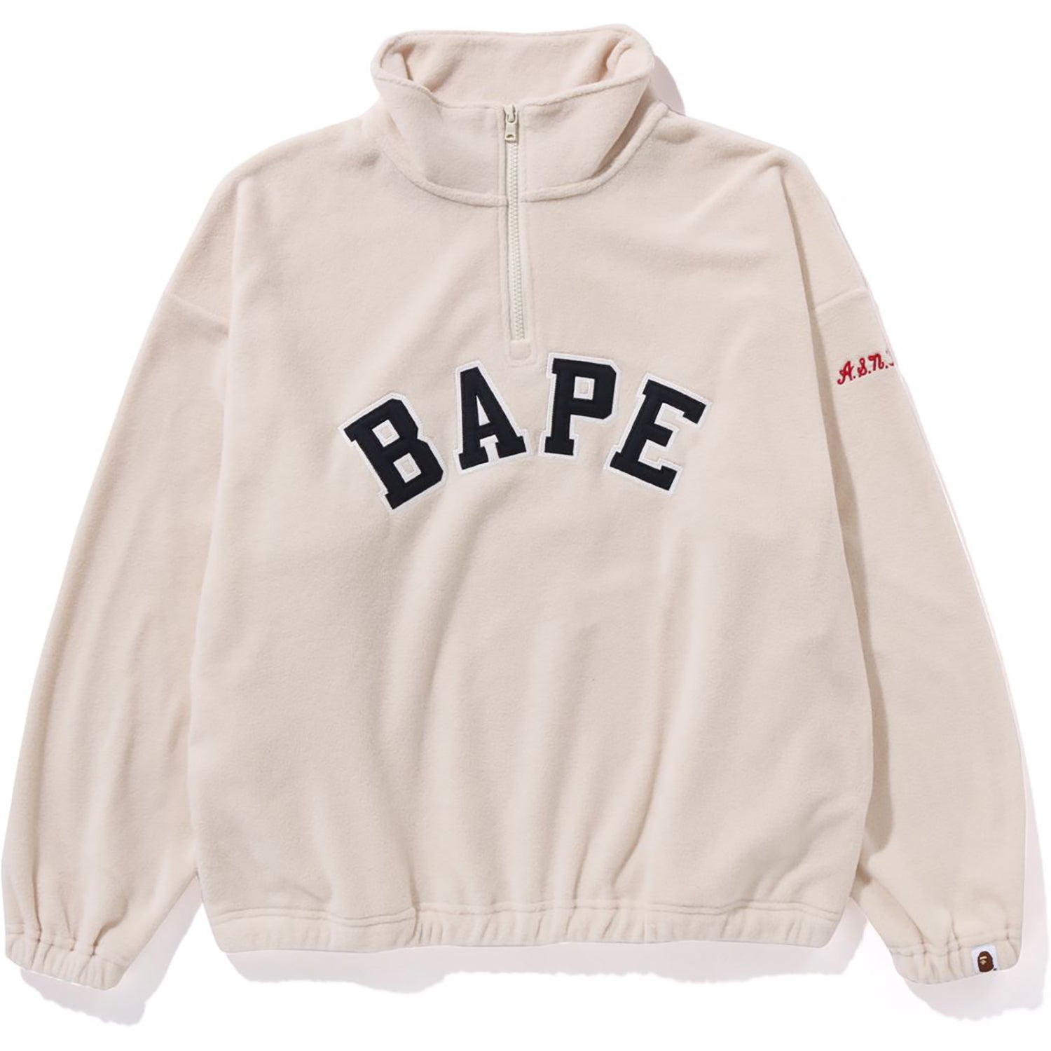 BAPE FLEECE HALF ZIP LADIES