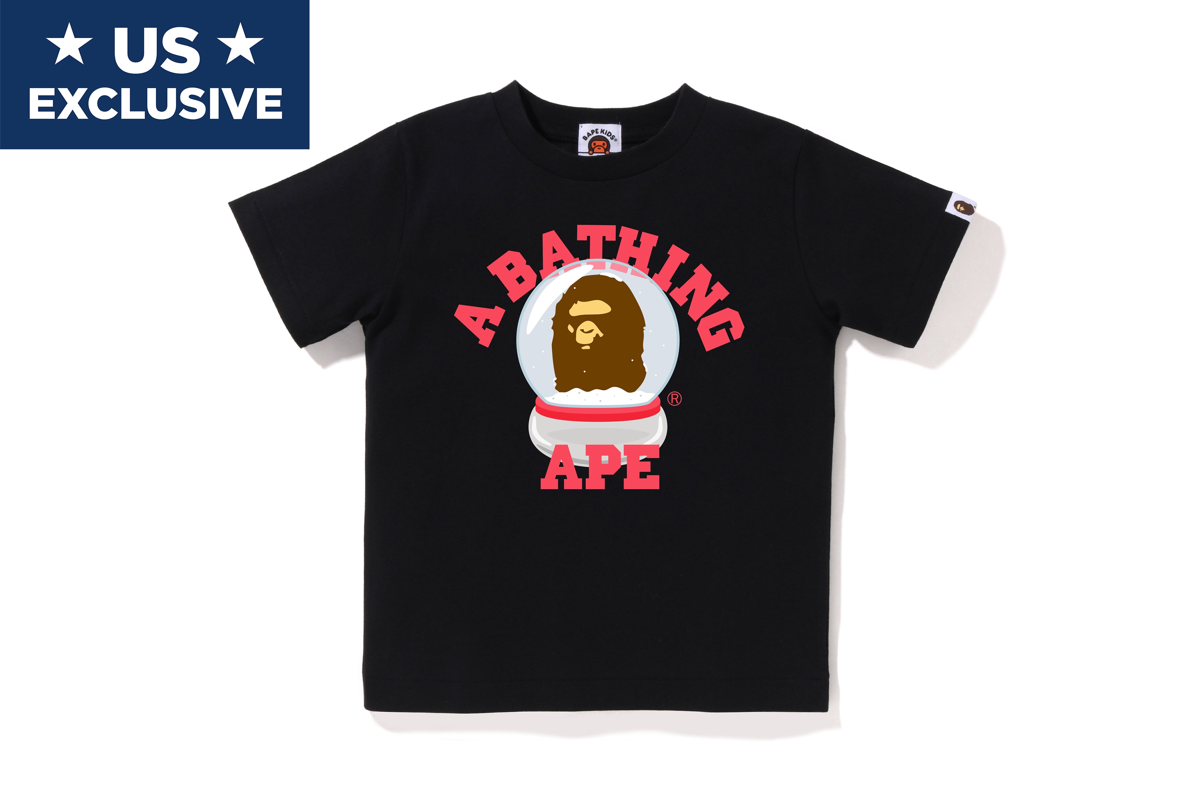 APE HEAD SNOW GLOBE COLLEGE TEE KIDS