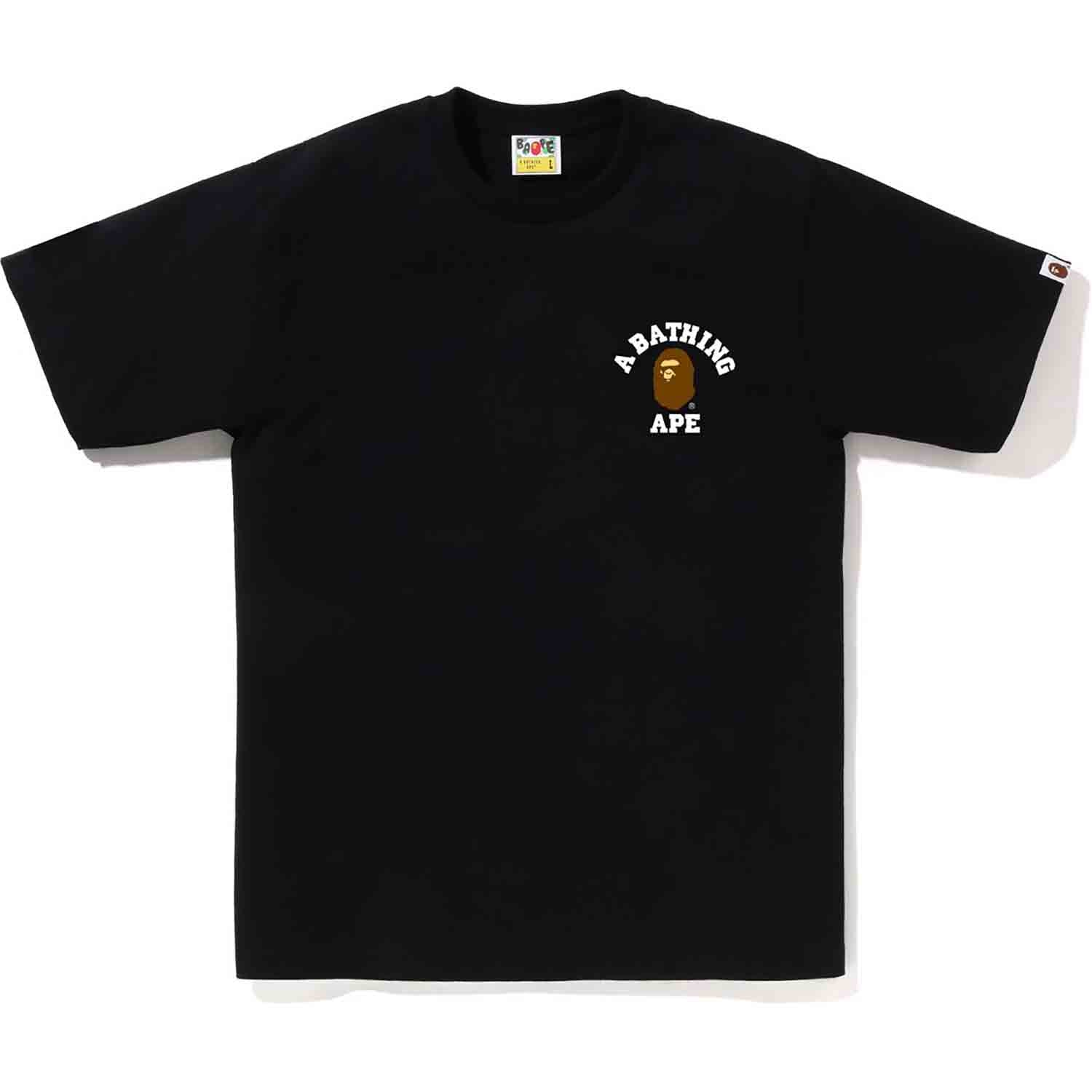 COLLEGE ONE POINT TEE M BAPEC MENS