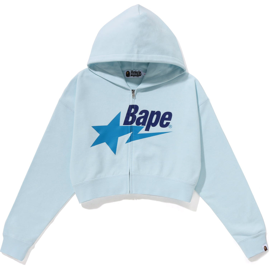 BAPE STA CROPPED ZIP HOODIE LADIES
