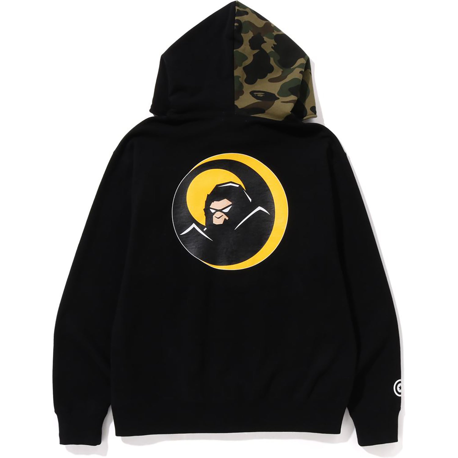 SHADOW BAPE RELAXED FIT FULL ZIP HOODIE MENS
