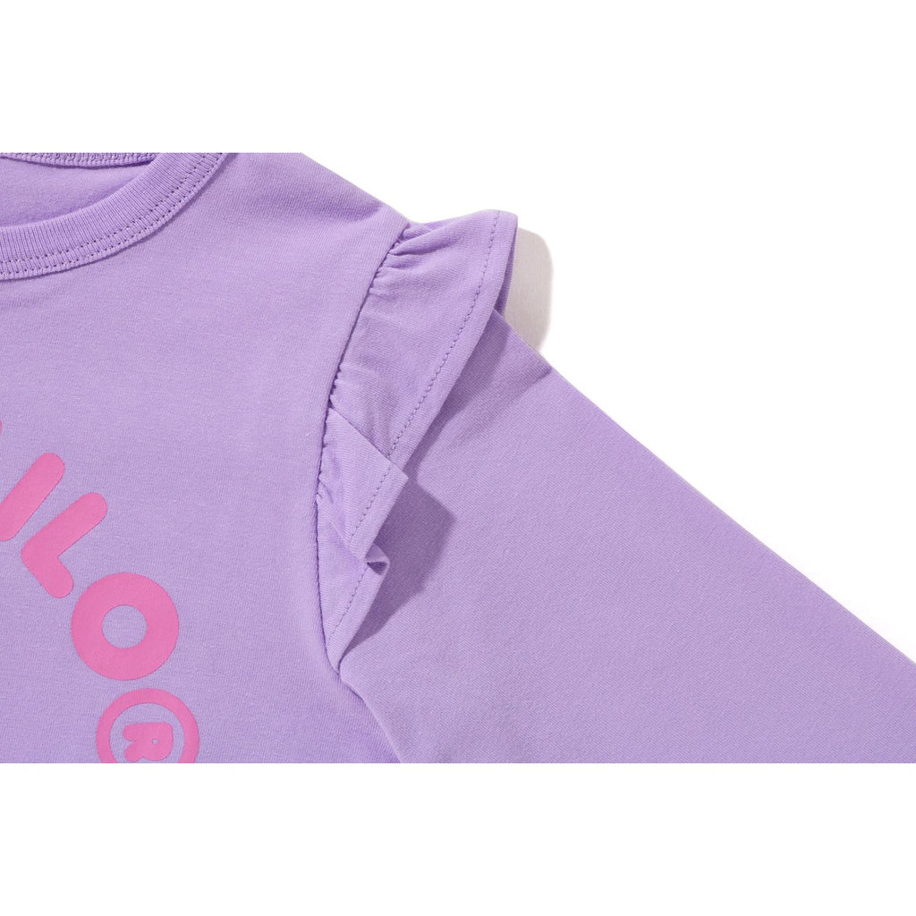 BABY MILO HEART FRILL L/S TEE KIDS