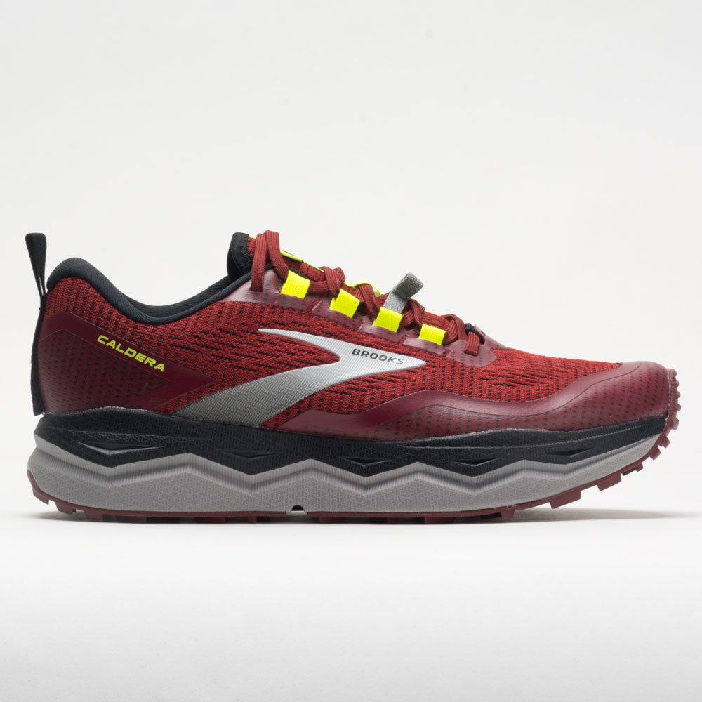 Men's Brooks Caldera 5, Red/Black/Nightlife, 11 D Medium