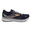 Men's Brooks Ghost 13, Peacoat/Grey/Gold, 10.5 D Medium