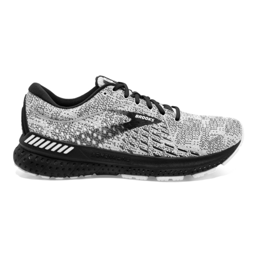 Men's Brooks Adrenaline GTS 21, White/Grey/Black, 13 2E Wide