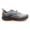 Men's Brooks Cascadia 16, Oyster Mushroom/Alloy/Orange, 9 2E Wide
