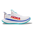 Women's Hoka One One Carbon X 3, White/Flame, 11 B Medium