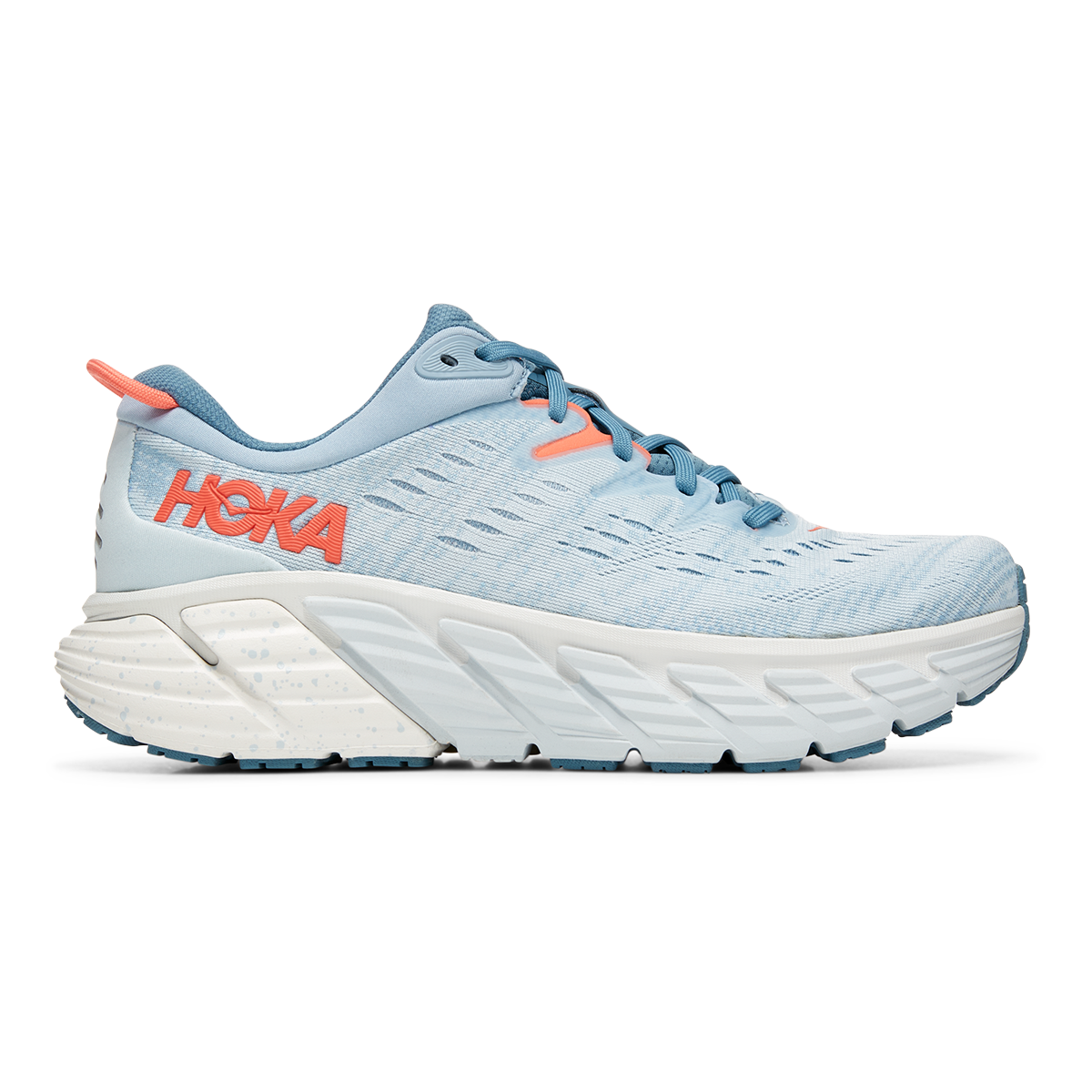 Women's Hoka One One Gaviota 4,  Blue Fog/ Plein Air, 7.5 D Wide