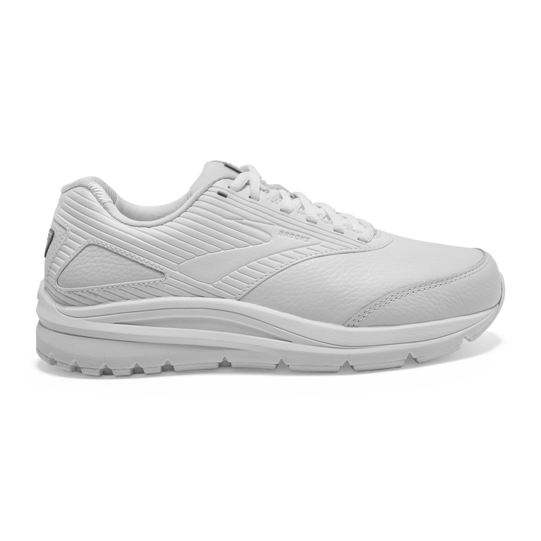 Women's Brooks Addiction Walker 2, White/White, 6 D Wide
