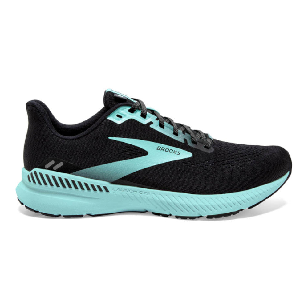 Women's Brooks Launch GTS 8, Black/Ebony/Blue Tint, 11 B Medium