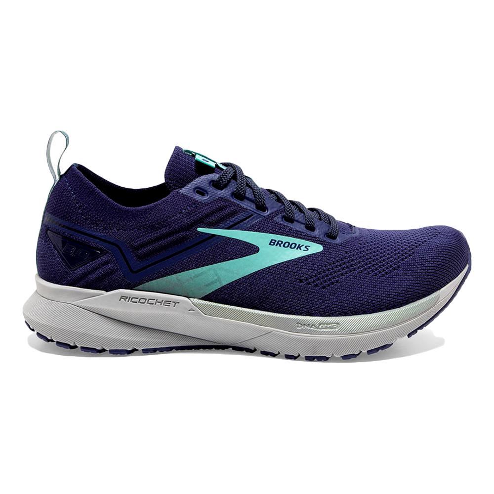 Women's Brooks Ricochet 3, Peacoat/Ribbon/Blue Tint, 10 B Medium