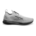 Women's Brooks Levitate Stealthfit 5, White/Grey/Black, 10 B Medium