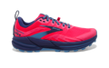 Women's Brooks Cascadia 16, Pink/Flambe/Cobalt, 9.5 B Medium