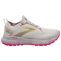 Women's Brooks Glycerin StealthFit 20, Grey/Yellow/Pink, 10.5 B Medium