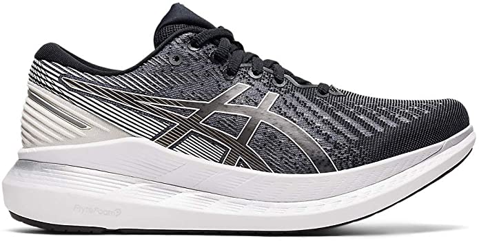 Women's Asics Glideride 2, Black/White, 9.5 B Medium