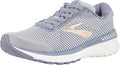 Women's Brooks Adrenaline GTS 20, Grey/Pale Peach/White, 10 B Medium