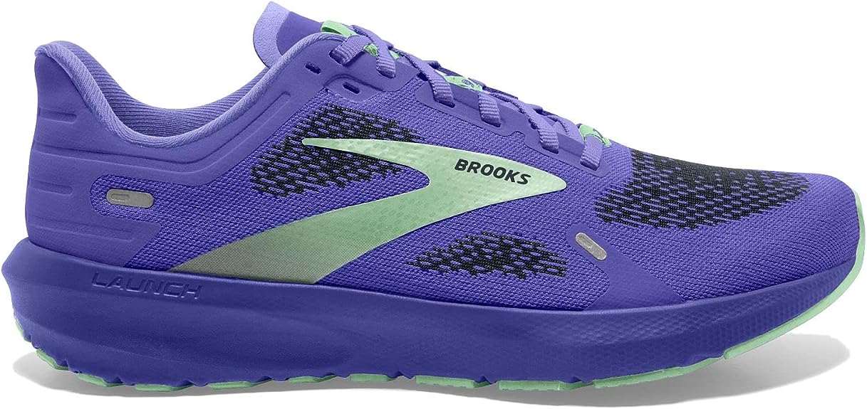 Women's Brooks Launch 9, Blue Iris/Ebony/Green, 9.5 B Medium
