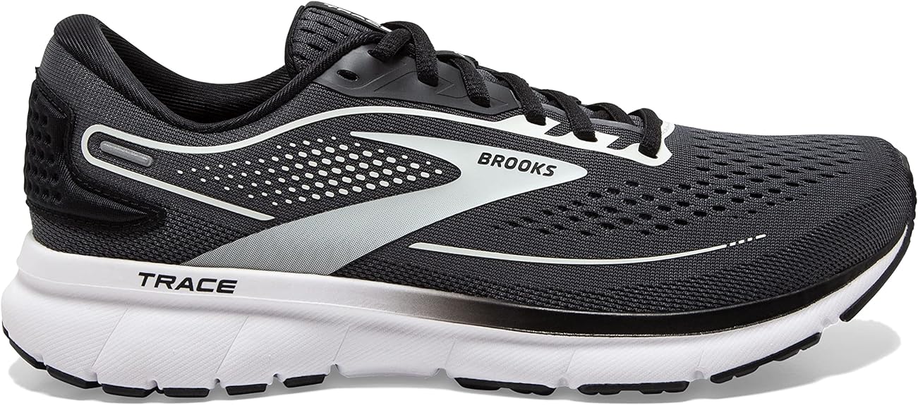 Women's Brooks Trace 2, Ebony/Black/White, 7 B Medium