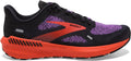 Women's Brooks Launch GTS 9, Black/Bellflower/Fiesta, 8 B Medium