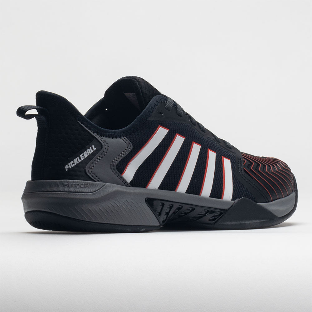 K-Swiss Pickleball Supreme Men's  Jet Black/Steel Gray/Spicy Orange