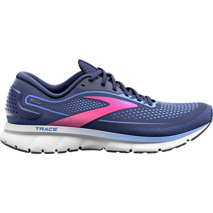Women's Brooks Trace 2, Peacoat/Blue/Pink, 10 B Medium