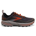 Men's Brooks Cascadia 16 GTX, Black/Ebony/Cinnabar, 9.5 D Medium
