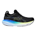 Men's Asics Gel-Nimbus 25, Black/Glow Yellow, 10 D Medium
