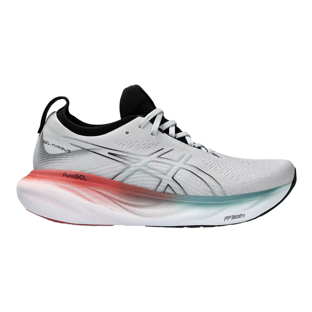 Men's Asics Gel-Nimbus 25, Piedmont Grey/Foggy Teal, 8 D Medium