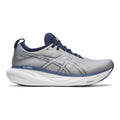 Men's Asics Gel-Nimbus 25, Sheet Rock/Indigo Blue, 9 2E Wide