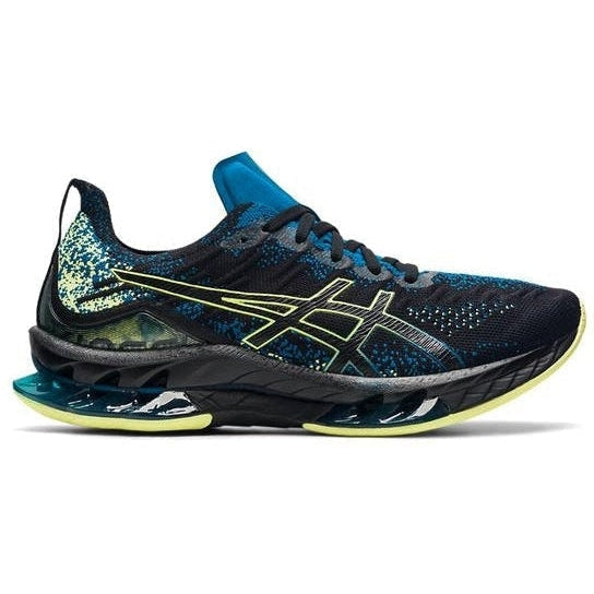 Men's Asics Gel-Kinsei Blast, Black/Glow Yellow, 12.5 D Medium