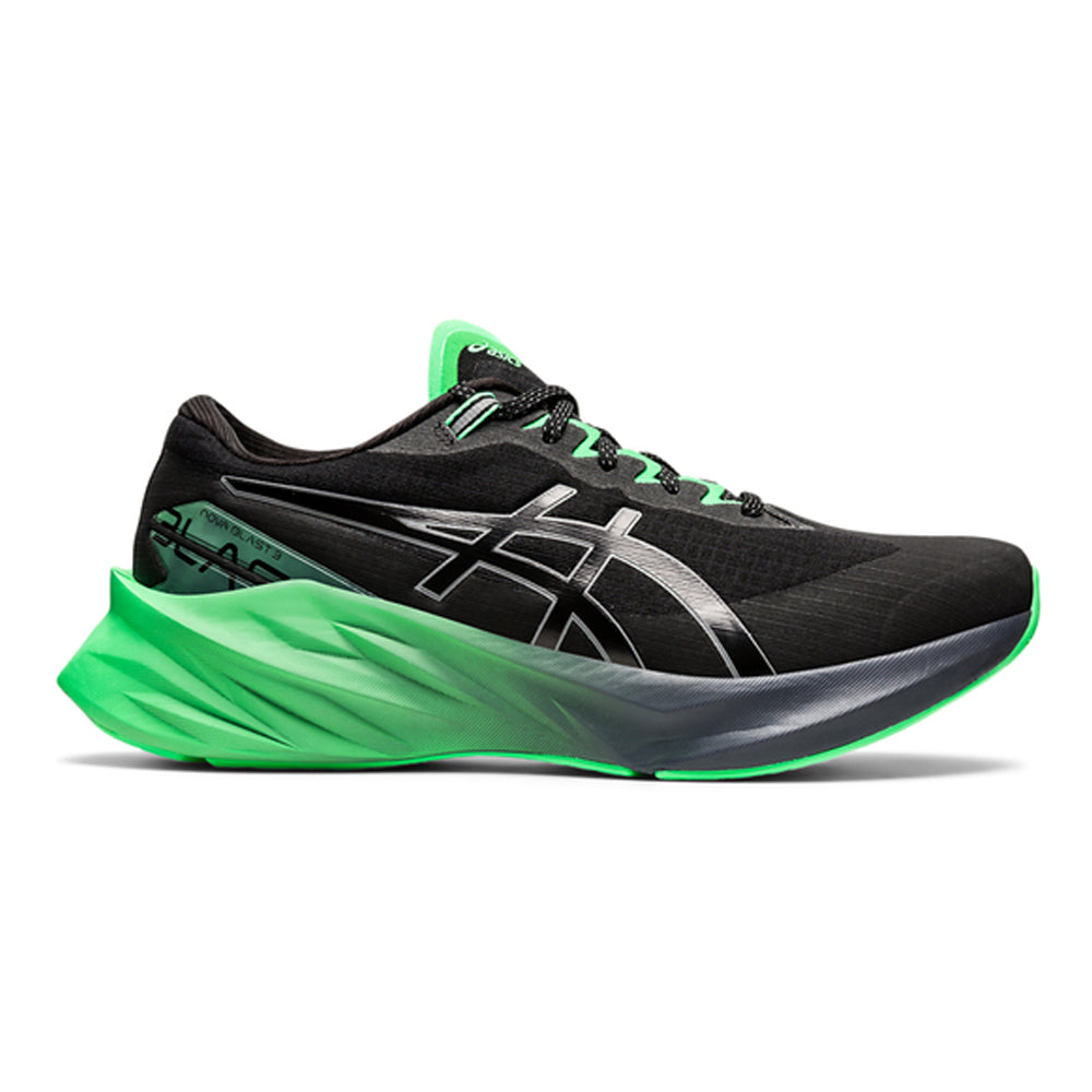 Men's Asics Novablast 3 Lite-Show, Black/New Leaf, 14 D Medium