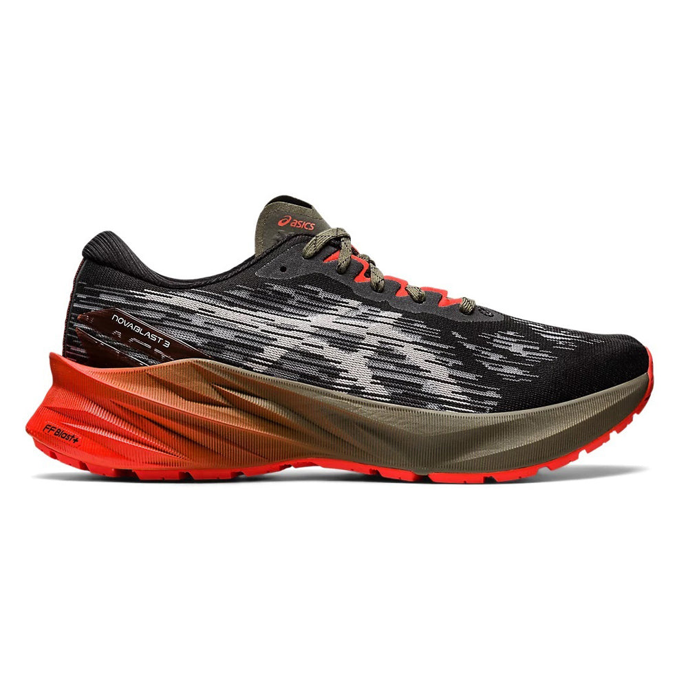 Men's Asics Novablast 3 TR, Nature Bathing/Olive, 10.5 D Medium