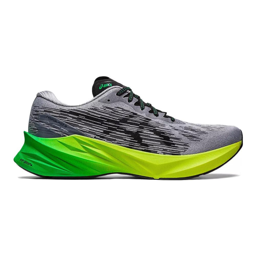 Men's Asics Novablast 3, Sheet Rock/Black, 12 D Medium