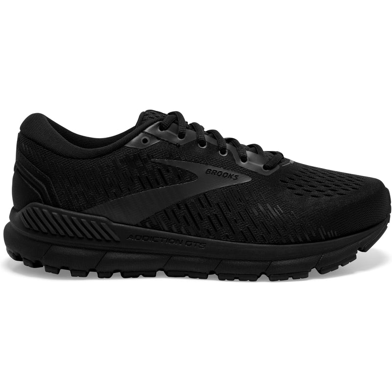 Men's Brooks Addiction GTS 15, Black/Black/Ebony, 12 2E Wide