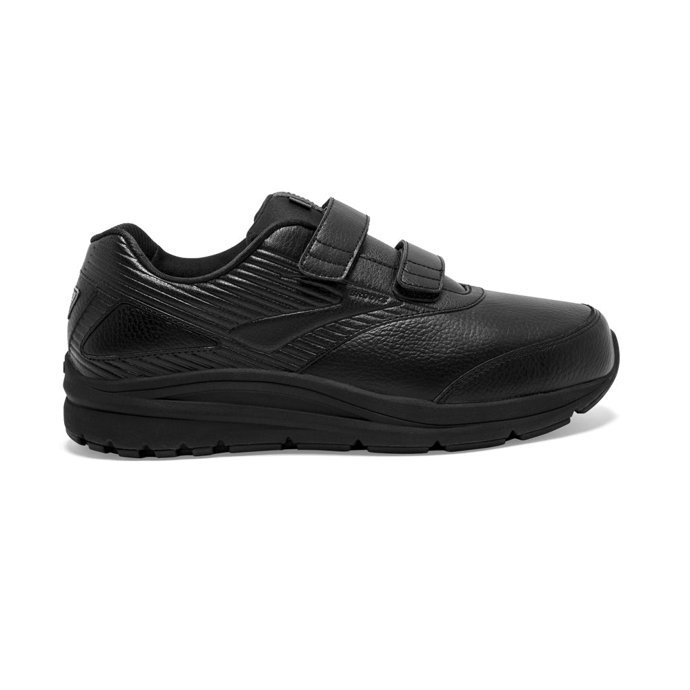 Men's Brooks Addiction Walker V-Strap 2, Black/Black, 14 4E Extra Wide