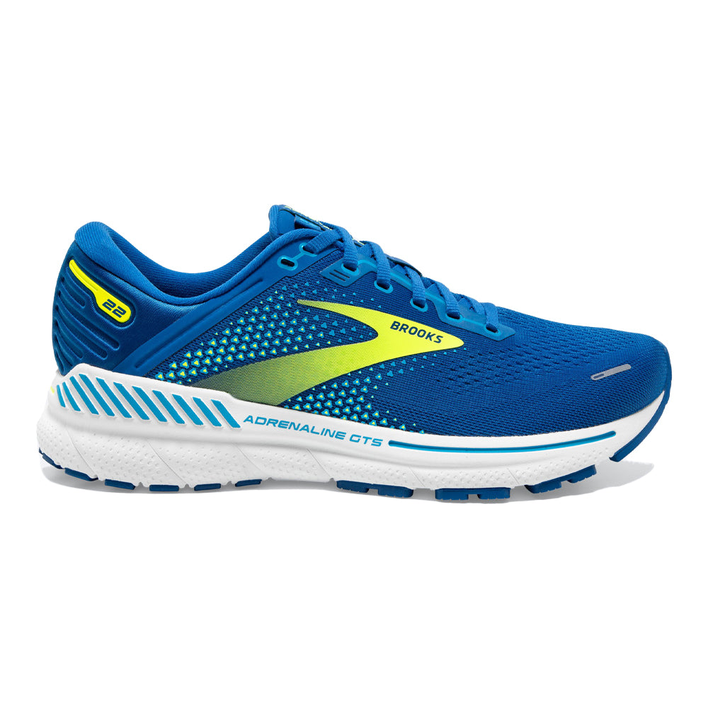 Men's Brooks Adrenaline GTS 22, Blue/Nightlife/White, 10.5 D Medium