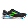 Men's Brooks Adrenaline GTS 23, Black/Hawaiian Ocean/Green, 11.5 2E Wide