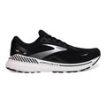 Men's Brooks Adrenaline GTS 23, Black/White/Silver, 9 D Medium
