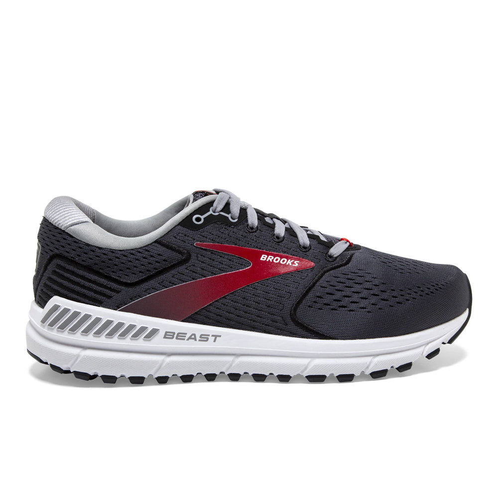 Men's Brooks Beast '20, Black/Red, 13 2E Wide