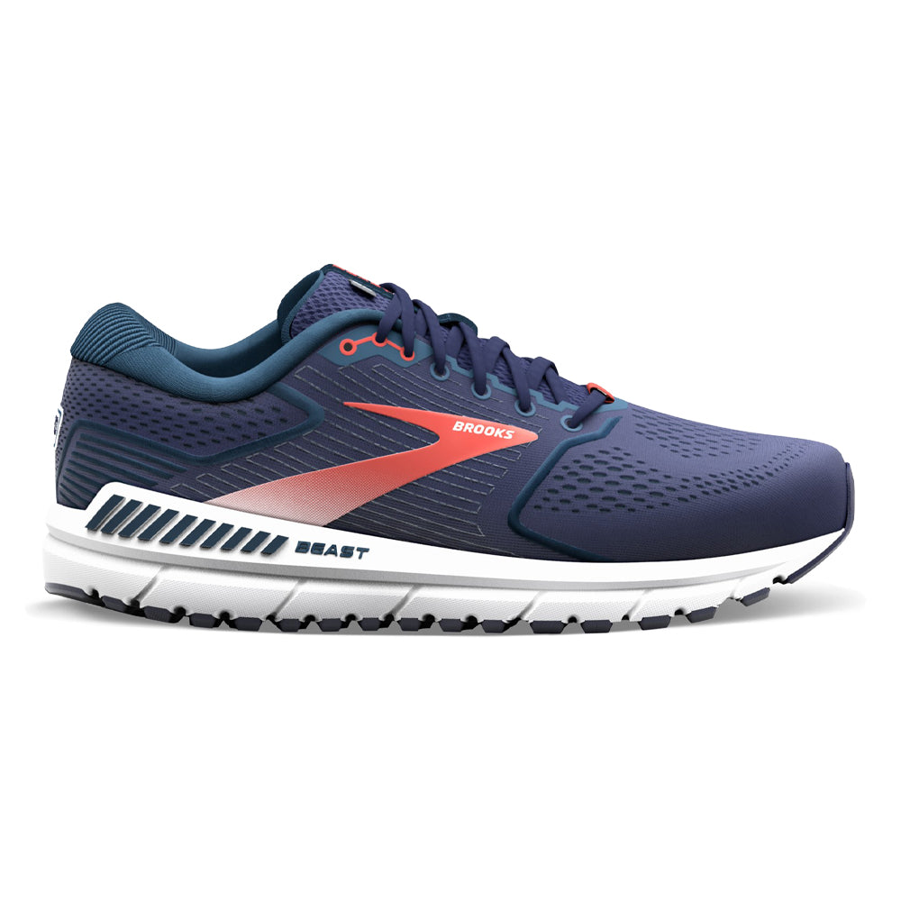 Men's Brooks Beast '20, Peacoat/Midnight/Red, 11.5 2E Wide