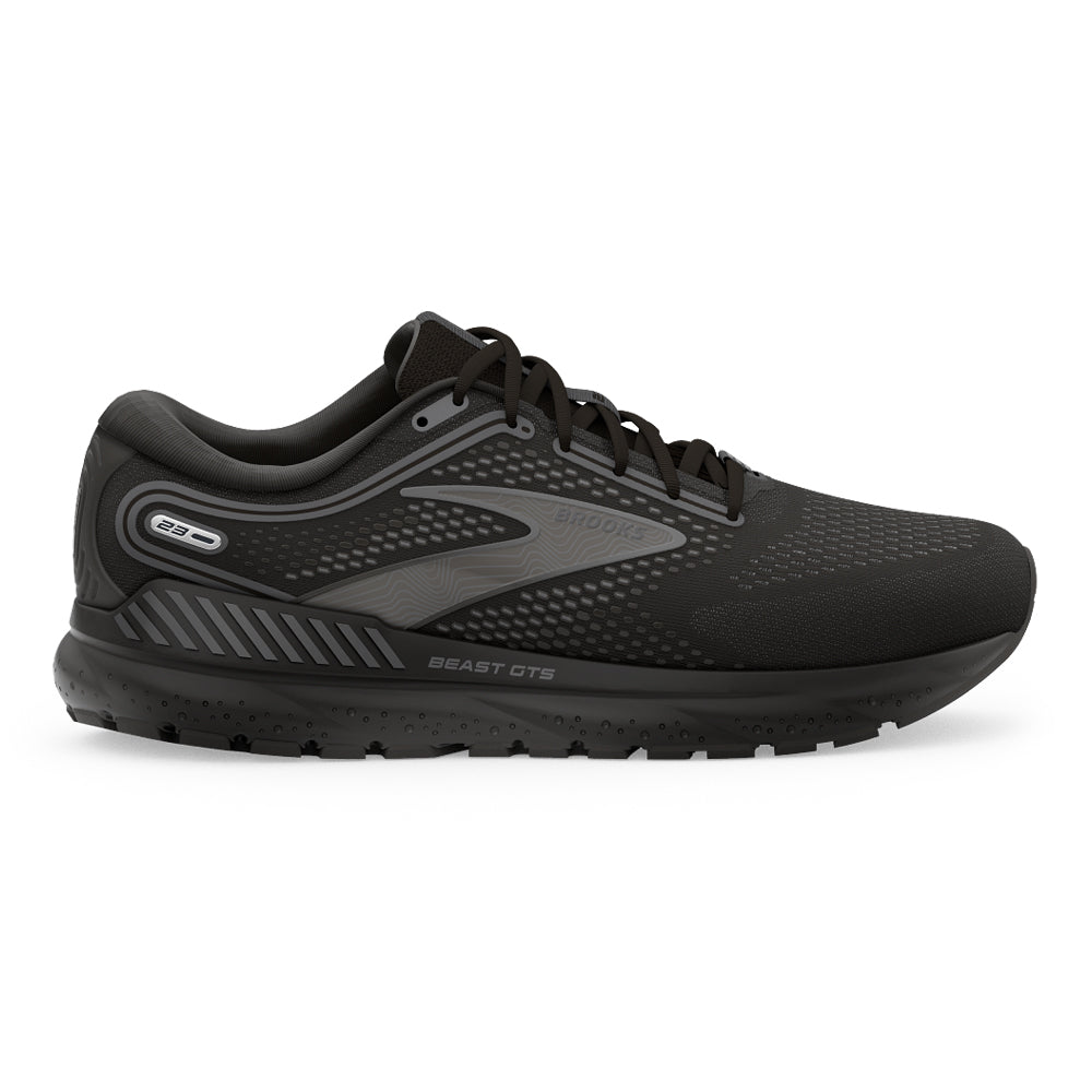 Men's Brooks Beast GTS 23, Black/Gunmetal, 10 4E Extra Wide